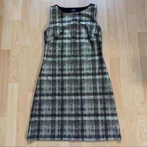 Shimmery Sleeveless Chaps Dress Size 6